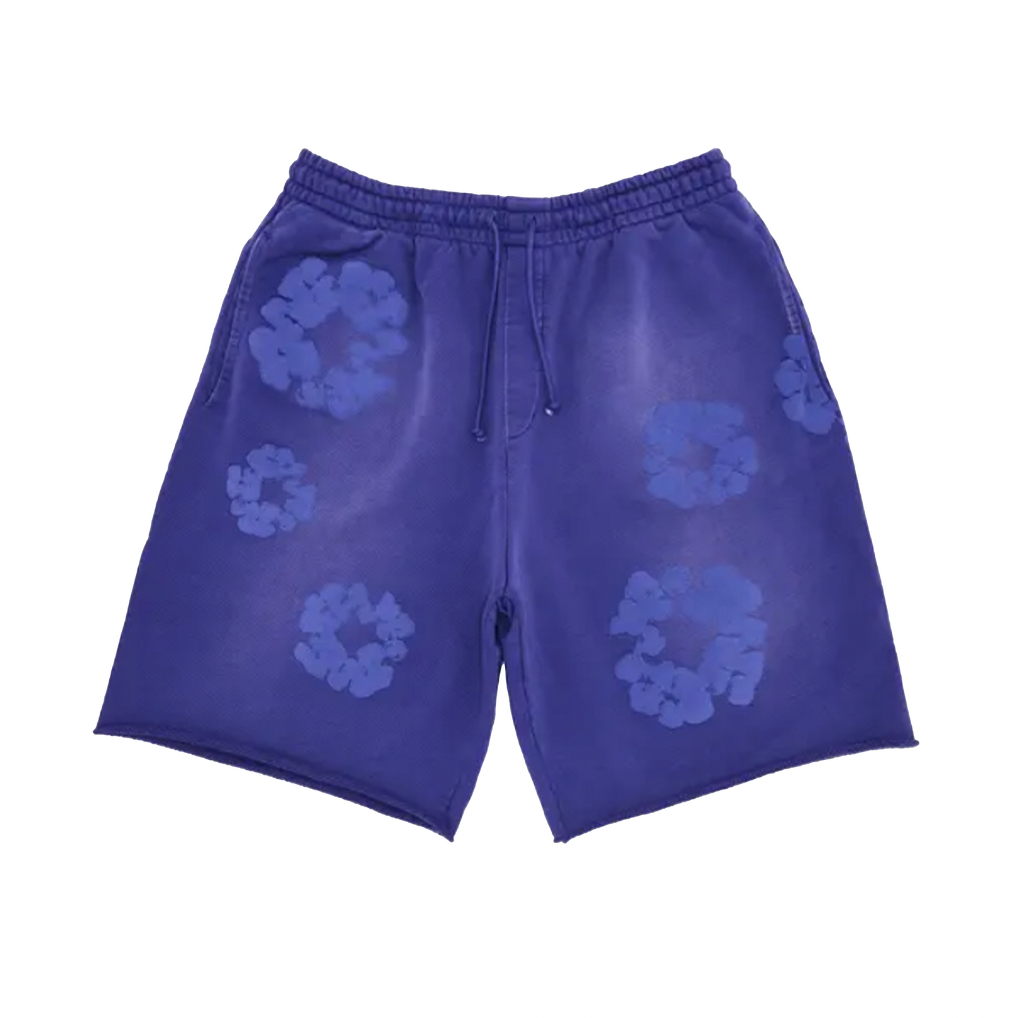 Denim Tears Mono Cotton Wreath Sweat Shorts Washed Blue