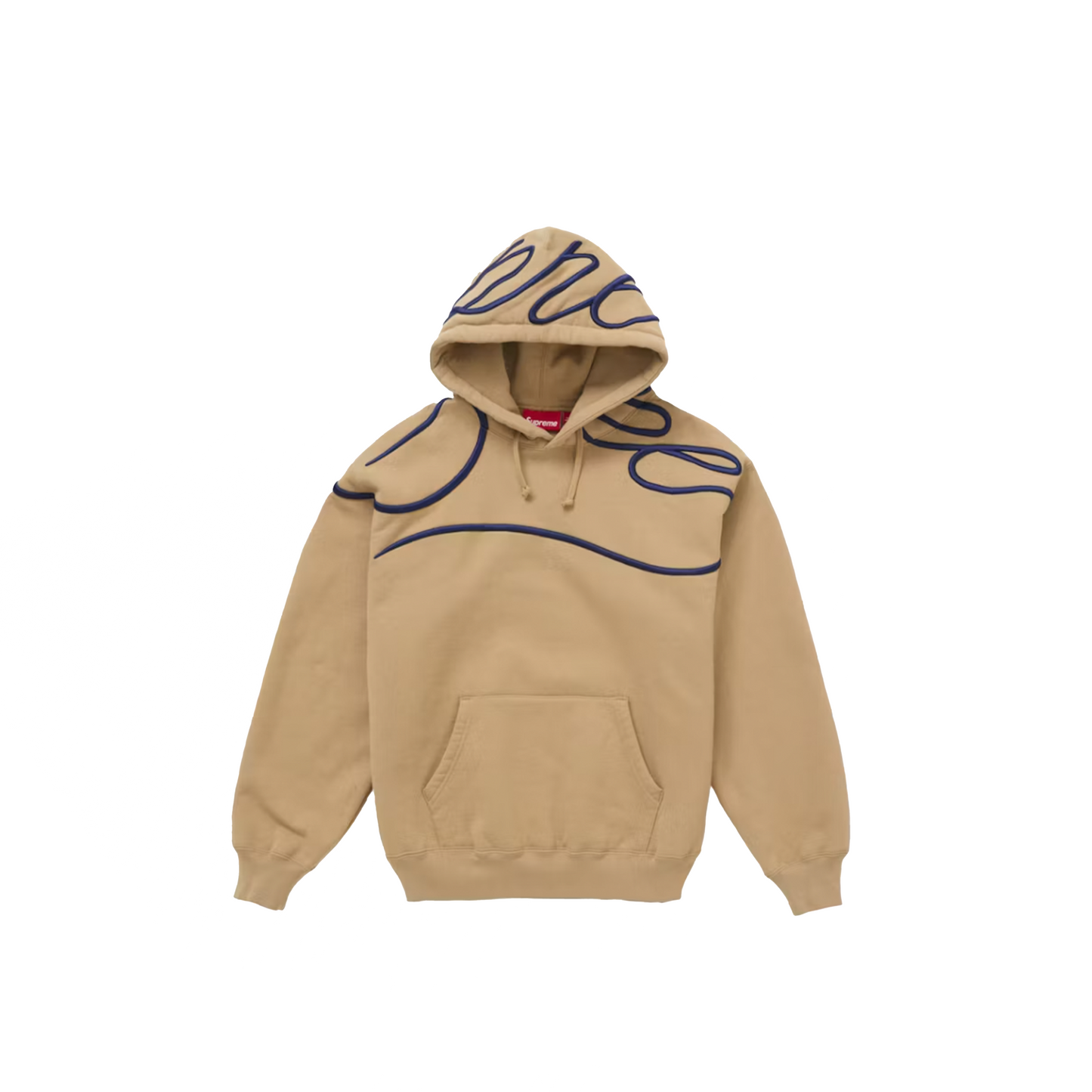 Supreme Shoulder Script Hooded Sweatshirt Brown