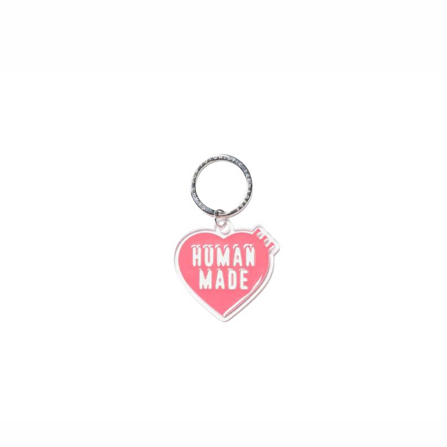 Human Made Heart Keyring Pink