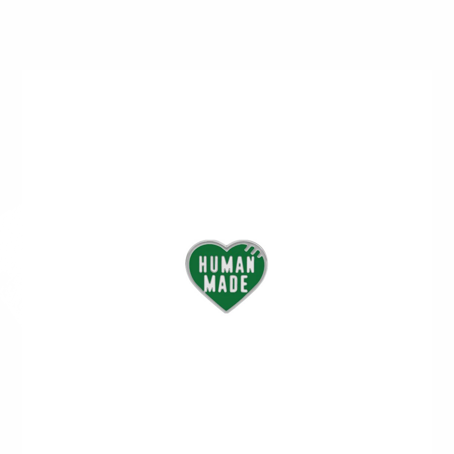 Human Made Heart Pin Green