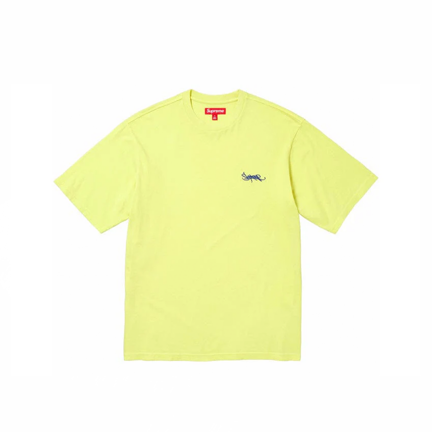 Supreme Washed Tag S/S Top Bright Yellow