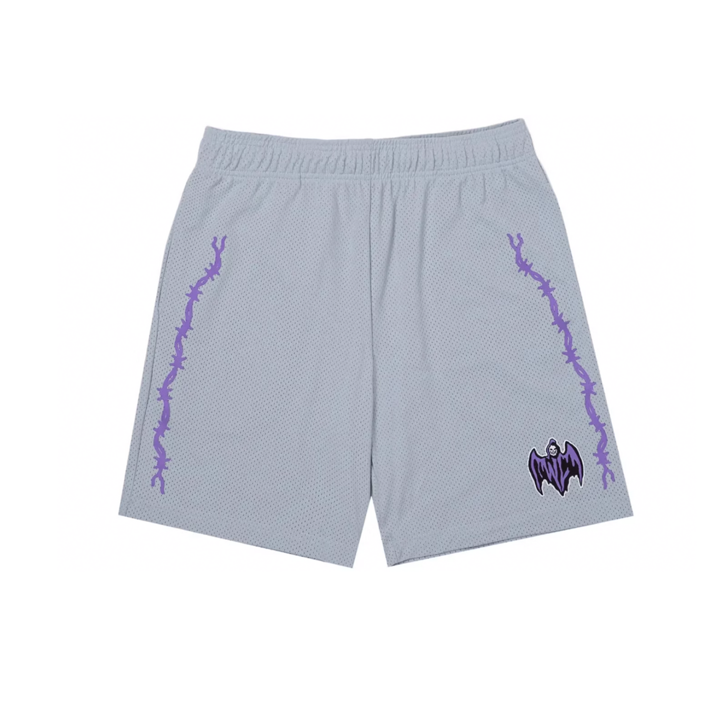 Warren Lotas Bat Reaper Mesh Shorts Grey
