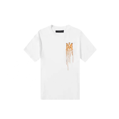 Amiri Spray Paint MA Tee White/Orange
