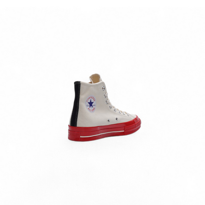 Converse Chuck Taylor All Star 70 Hi Comme des Garcons PLAY Egret Red Midsole