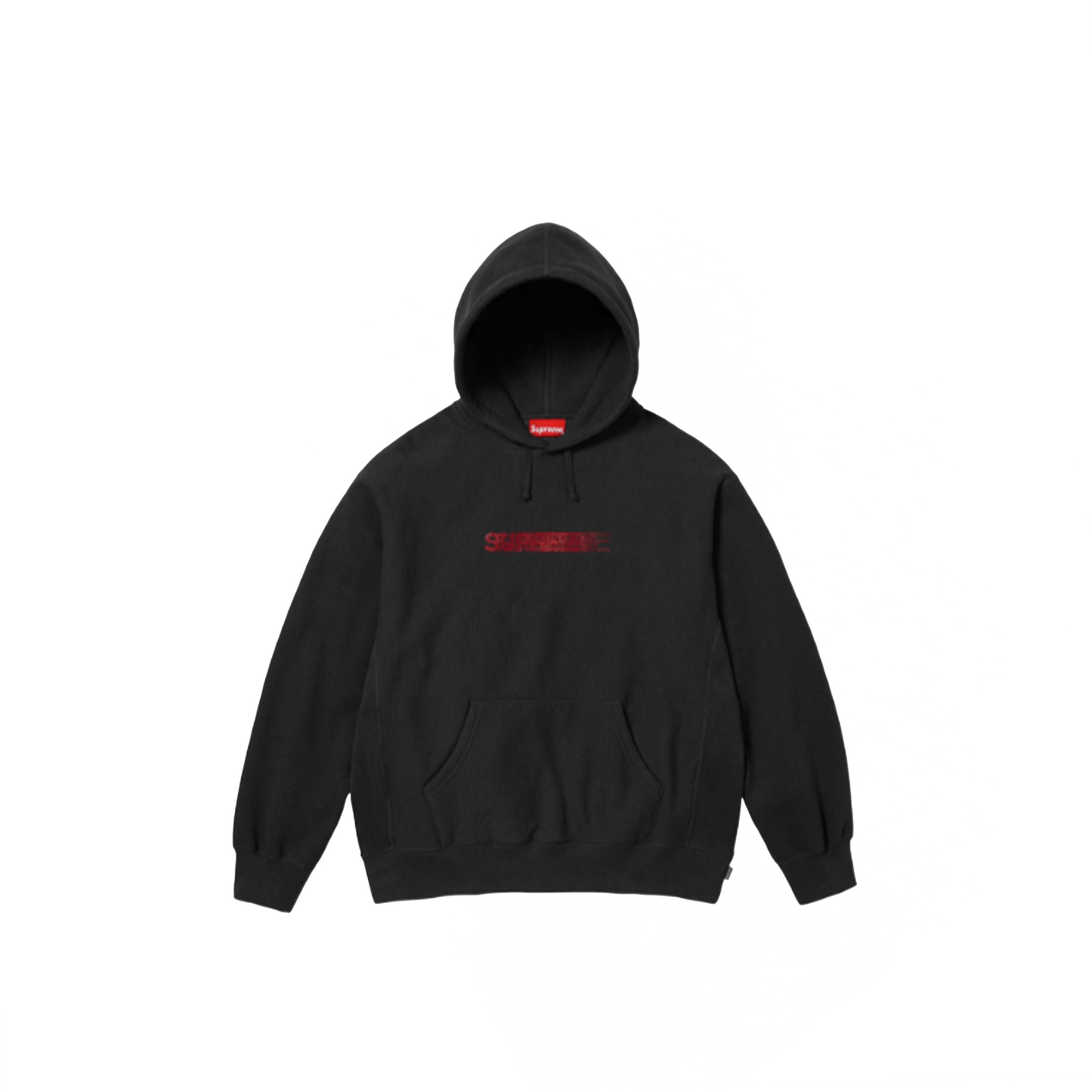 Supreme Swarovski Motion Logo Hooded Sweatshirt Black