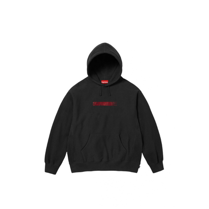 Supreme Swarovski Motion Logo Hooded Sweatshirt Black