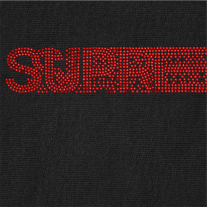 Supreme Swarovski Motion Logo Hooded Sweatshirt Black