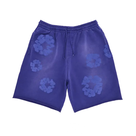 Denim Tears Mono Cotton Wreath Sweat Shorts Washed Blue