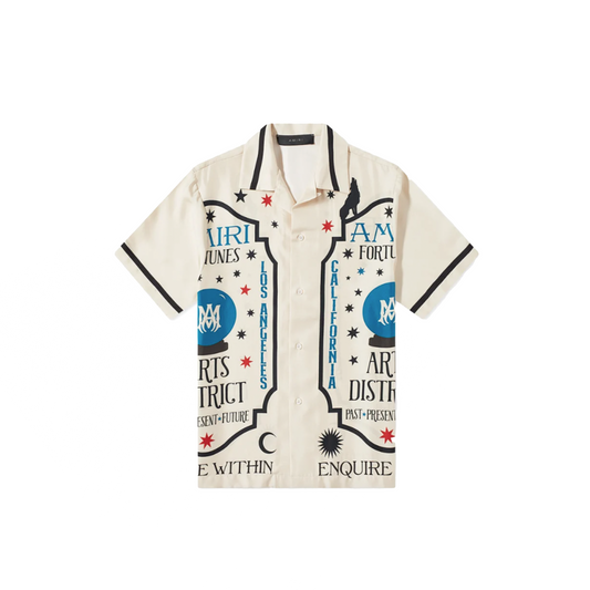 Amiri Fortune Silk Shirt Alabaster