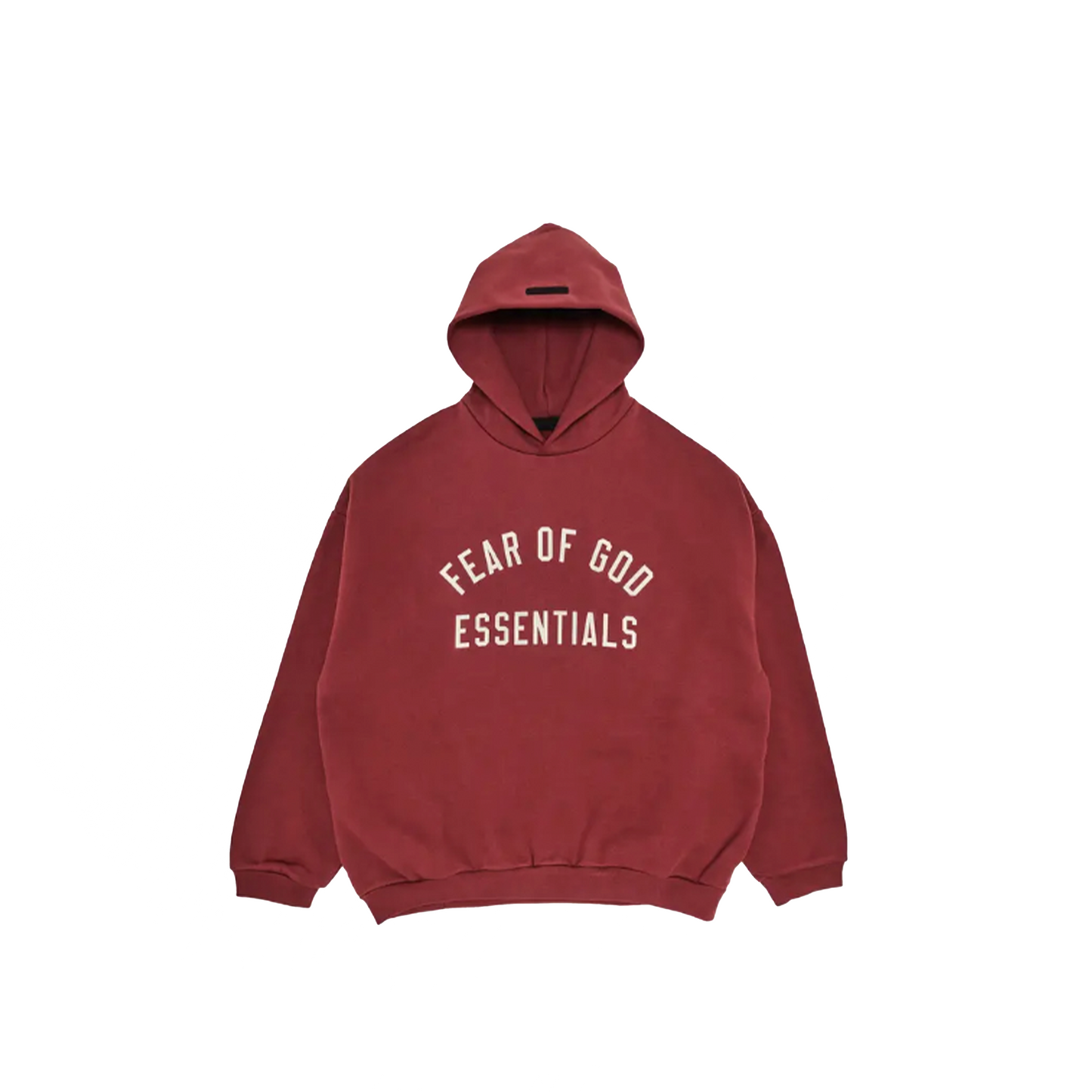 Fear of God Essentials Fleece Hoodie Crimson