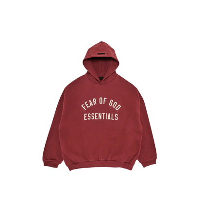 Fear of God Essentials Fleece Hoodie Crimson