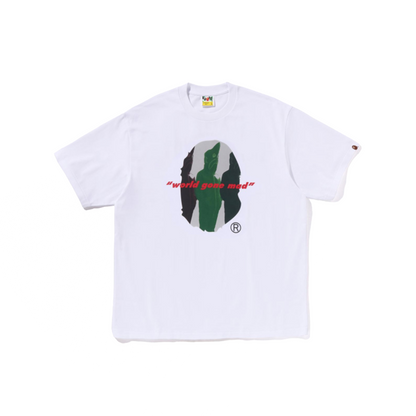 A BATHING APE Shark Shinji Ape Head Relaxed Fit Tee White