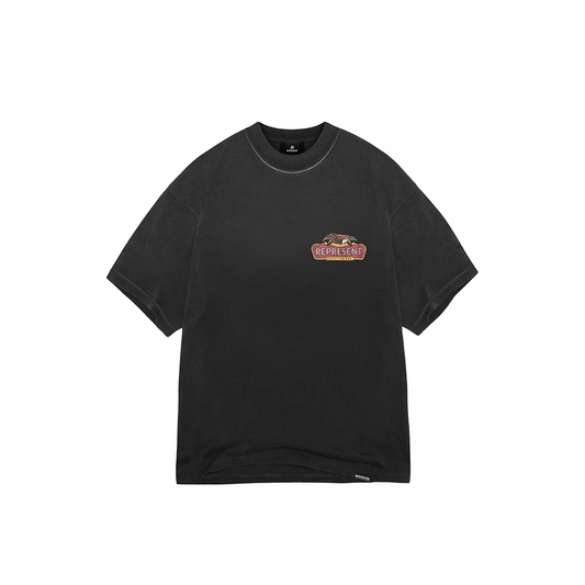 END. x Represent Eagles T-Shirt Stained Black