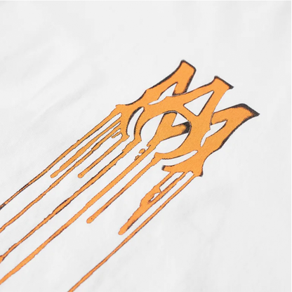 Amiri Spray Paint MA Tee White/Orange