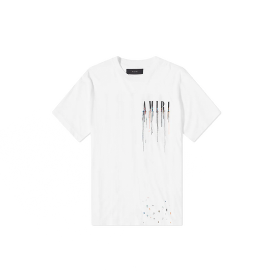 Amiri Paint Drip Core Logo T-Shirt White