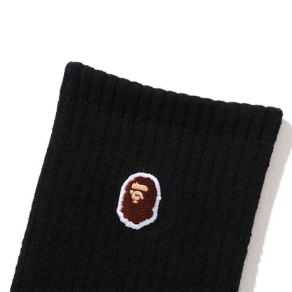 BAPE Ape Head One Point Socks Black