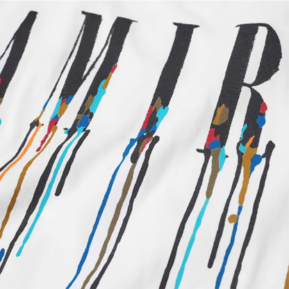 Amiri Paint Drip Core Logo T-Shirt White