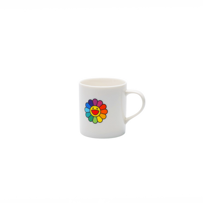 Takashi Murakami Rainbow Flower Logo Mug