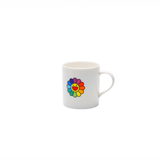 Takashi Murakami Rainbow Flower Logo Mug