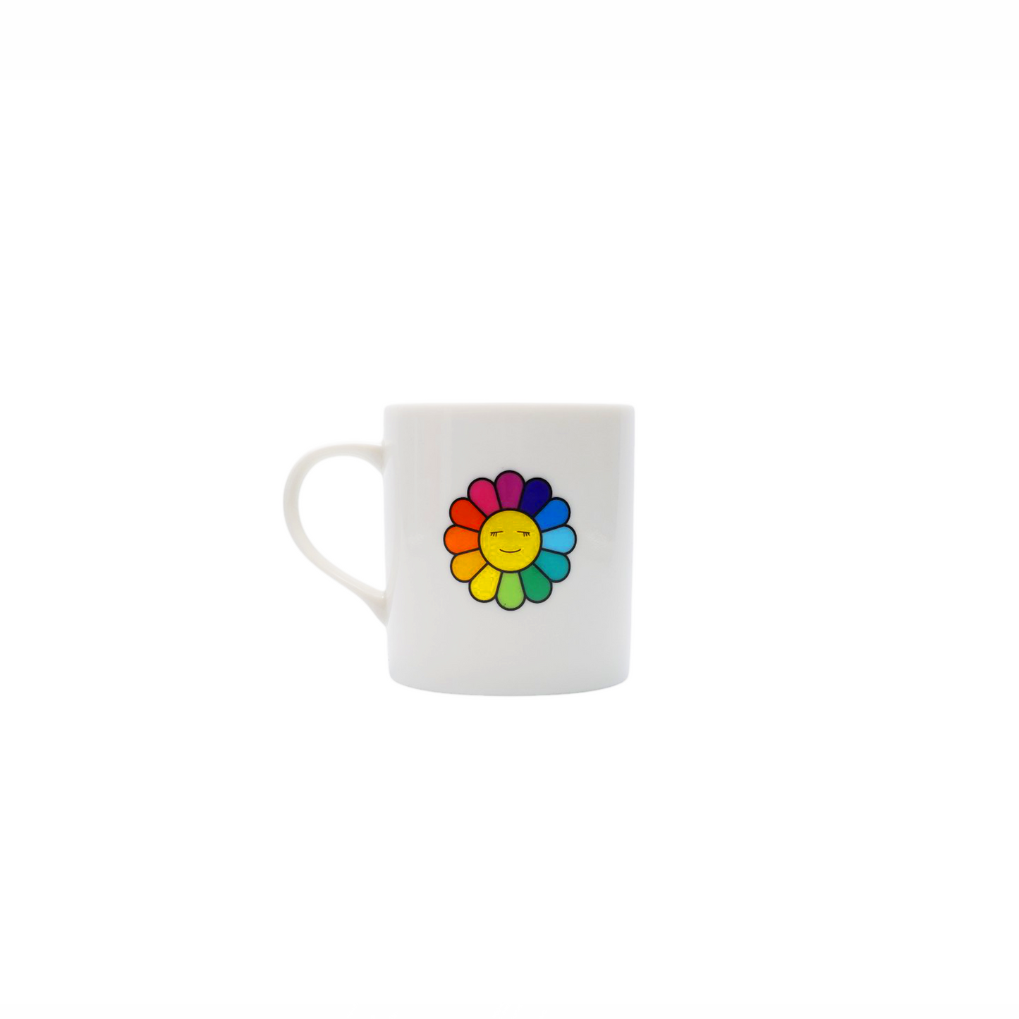 Takashi Murakami Rainbow Flower Logo Mug