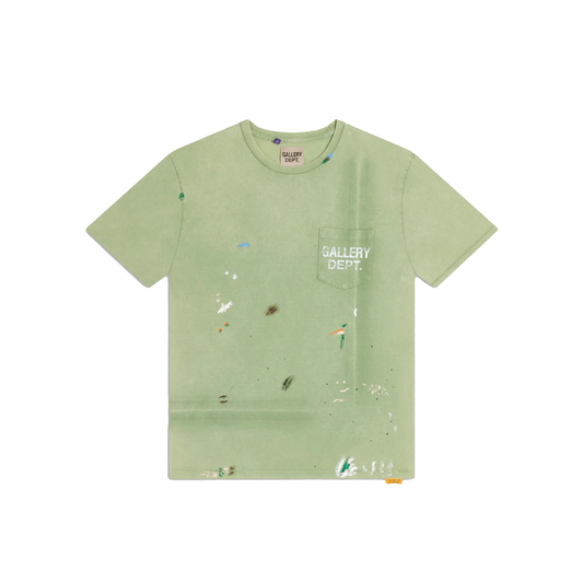 Gallery Dept. Vintage Logo Painted Tee Light Green