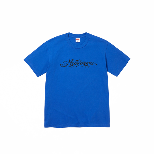 Supreme Script Tee Blue