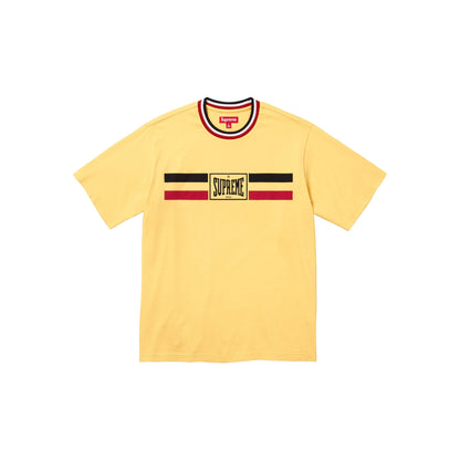 Supreme Warm Up Stripe S/S Top Yellow