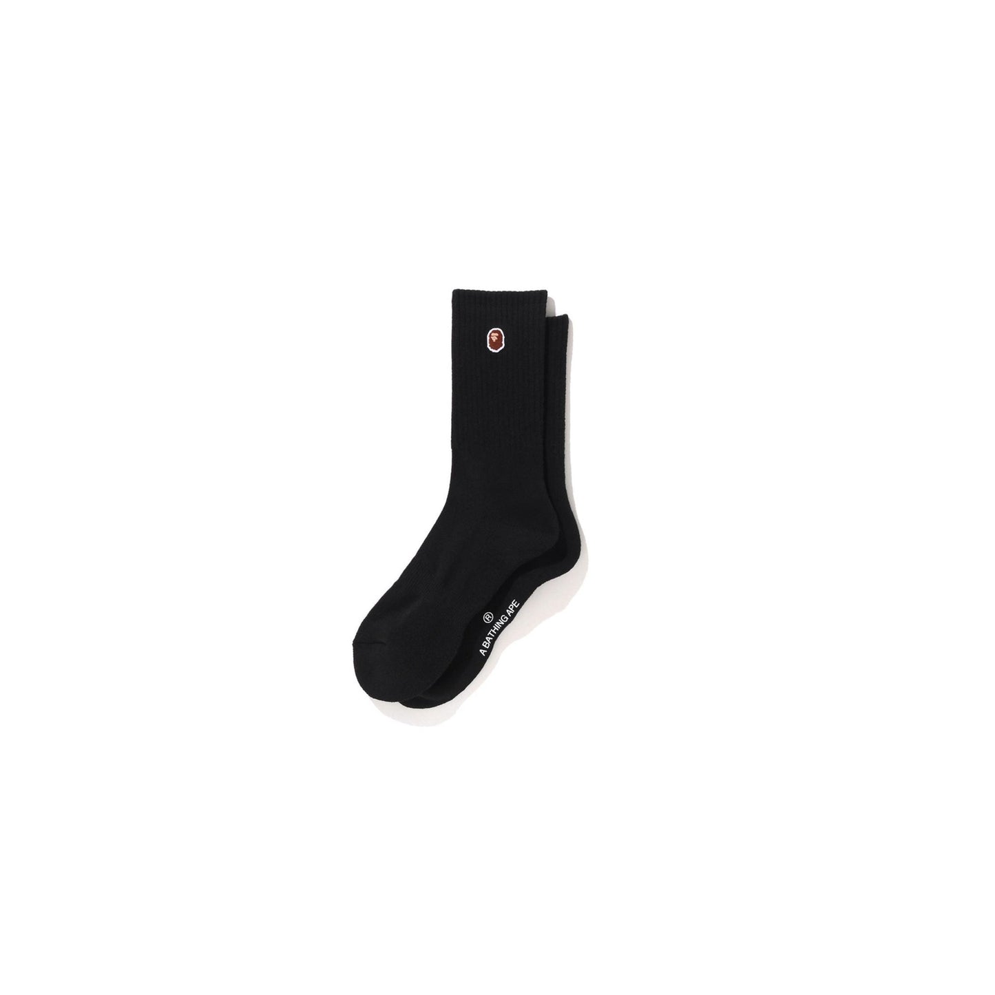 BAPE Ape Head One Point Socks Black