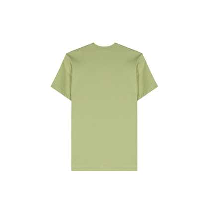 Comme Des Garçons Shirt Logo Print Cotton T-shirt Green