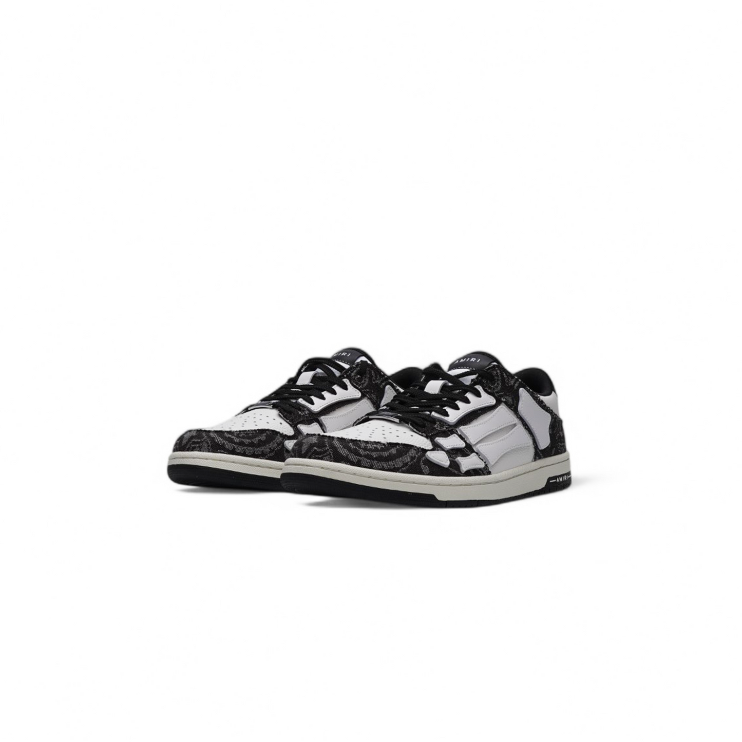 AMIRI Skeleton Top Low Bandana Denim Black Sneaker