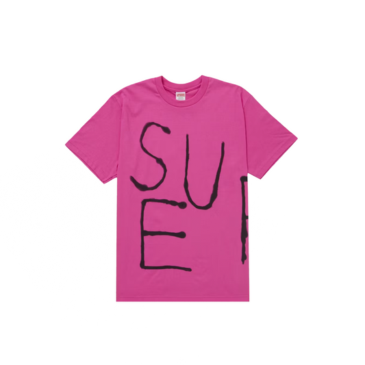 Supreme Painted Tee Fuchsia