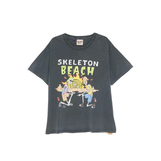 Gallery Dept. Skeleton Beach T-shirt Vintage Black