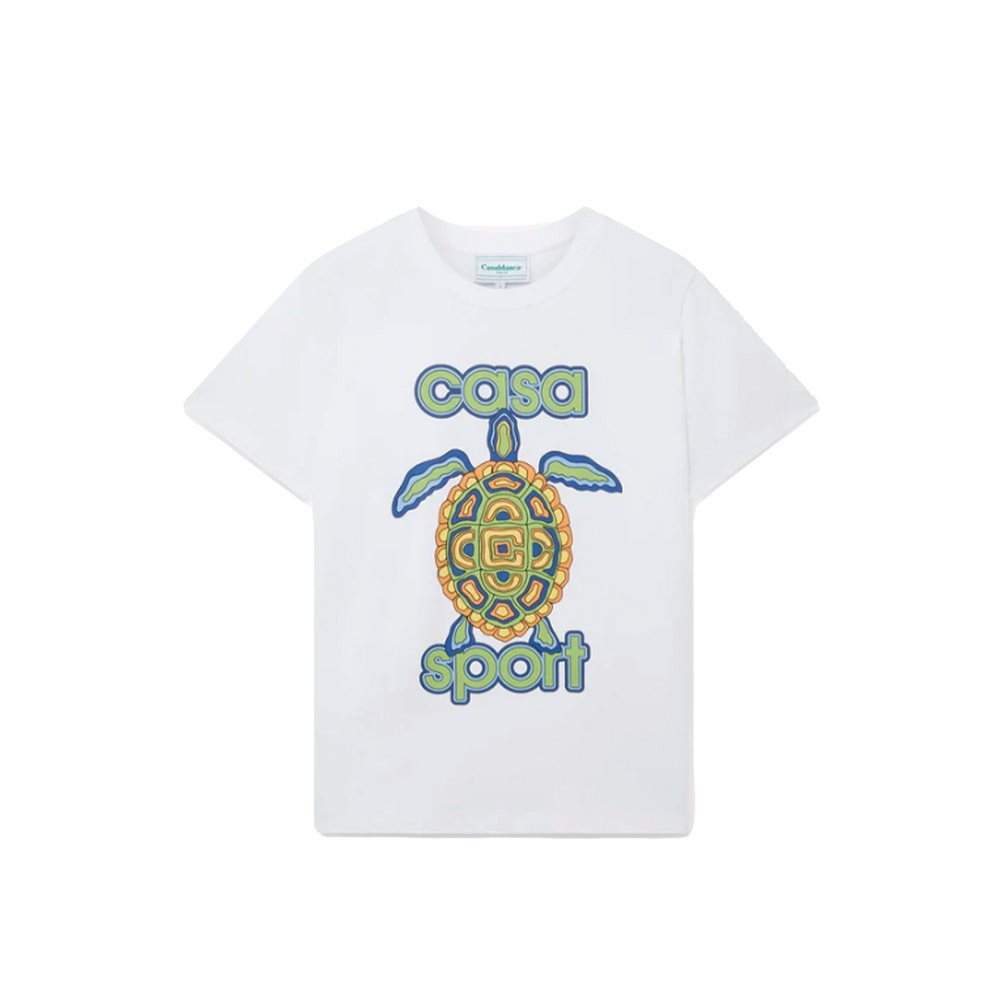 Casablanca Turtle Short Sleeve T-Shirt White