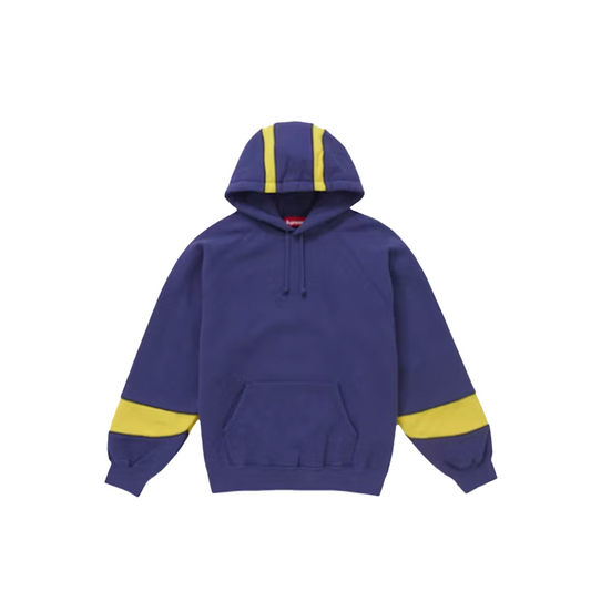 Supreme Paneled Hooded Sweatshirt (SS25) Washed Navy