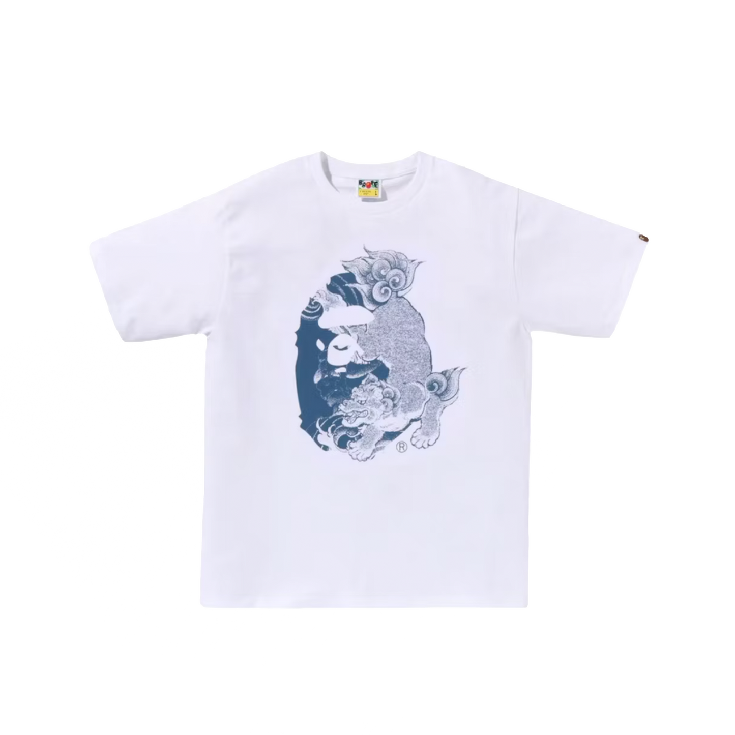 BAPE A Bathing Ape Japanese Tattoo Big Ape Head Tee White