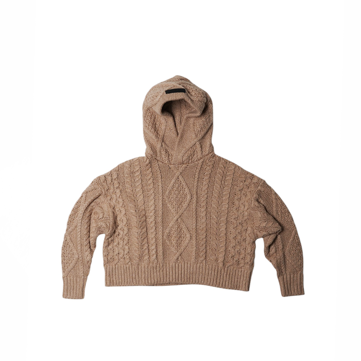 Fear of God Gold Heather Kids Cable Knit Hood