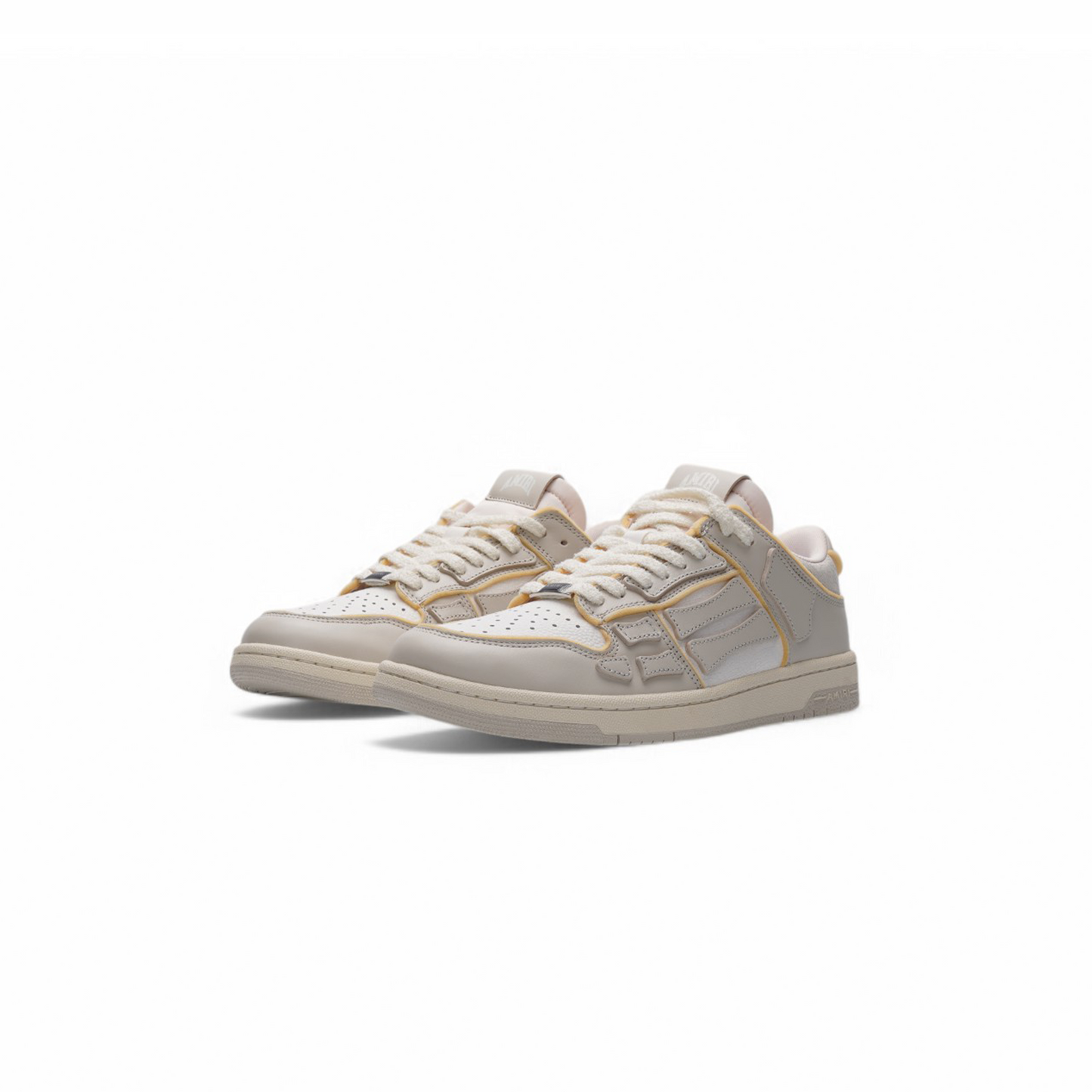 Amiri Collegiate Skeleton Low Top Birch White Sneaker