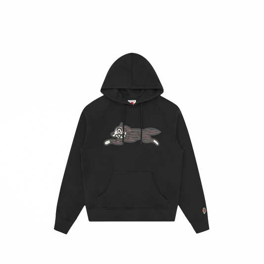 Billionaire Boys Club Woodgrain Running Dog Popover Hood Black