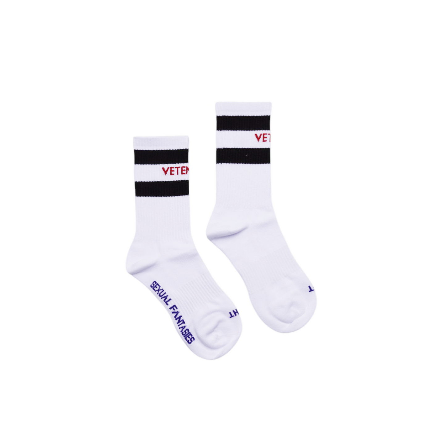 Vetements Sexual Fantasies Socks White