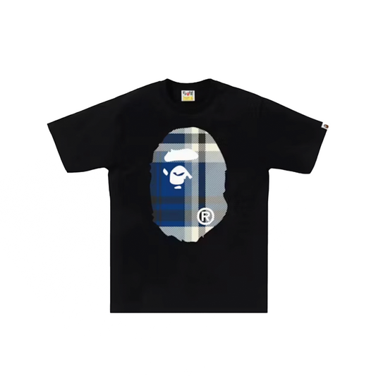 Bape Blue Check Big Ape Black