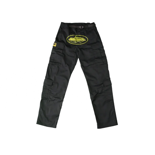 Corteiz Yella Guerillaz Cargos Black/Yellow