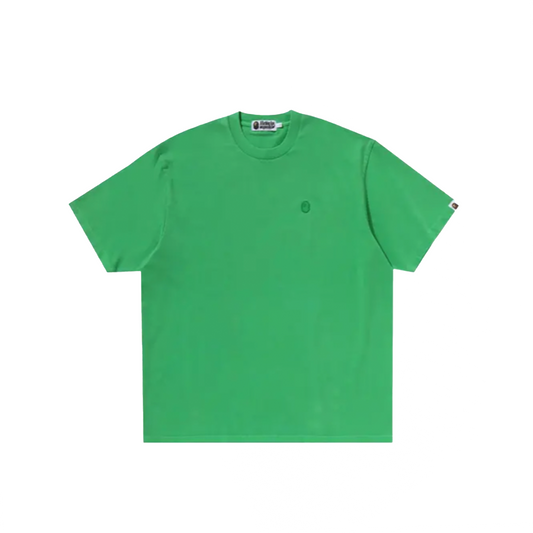 BAPE Ape Head One Point Garment Dyed Relaxed Fit Tee Green