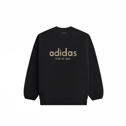 Adidas Fear of God Athletics Suede Fleece Crewneck Black