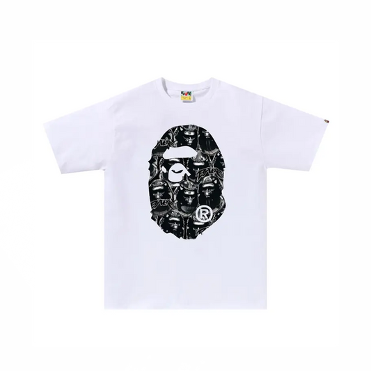 BAPE Ape Head Graffiti Ape Head Tee White/Black