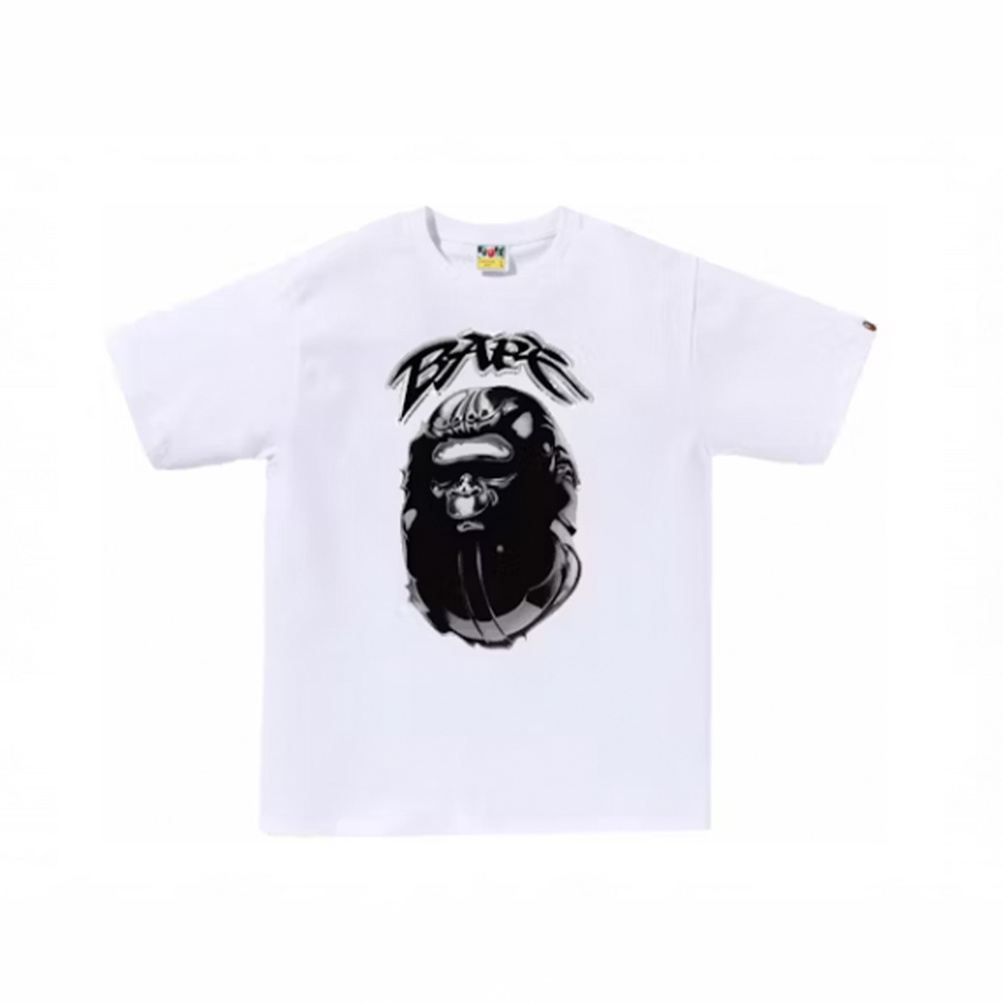 BAPE Ape Head Graffiti Tee White