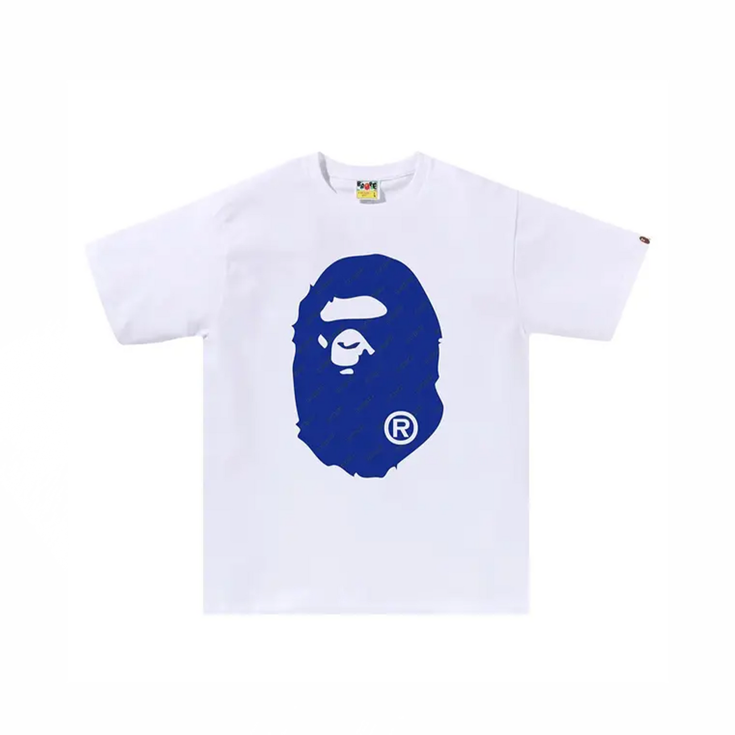 BAPE Hexagram Big Ape Head Tee White
