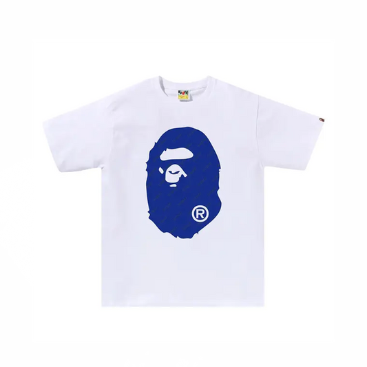 BAPE Hexagram Big Ape Head Tee White