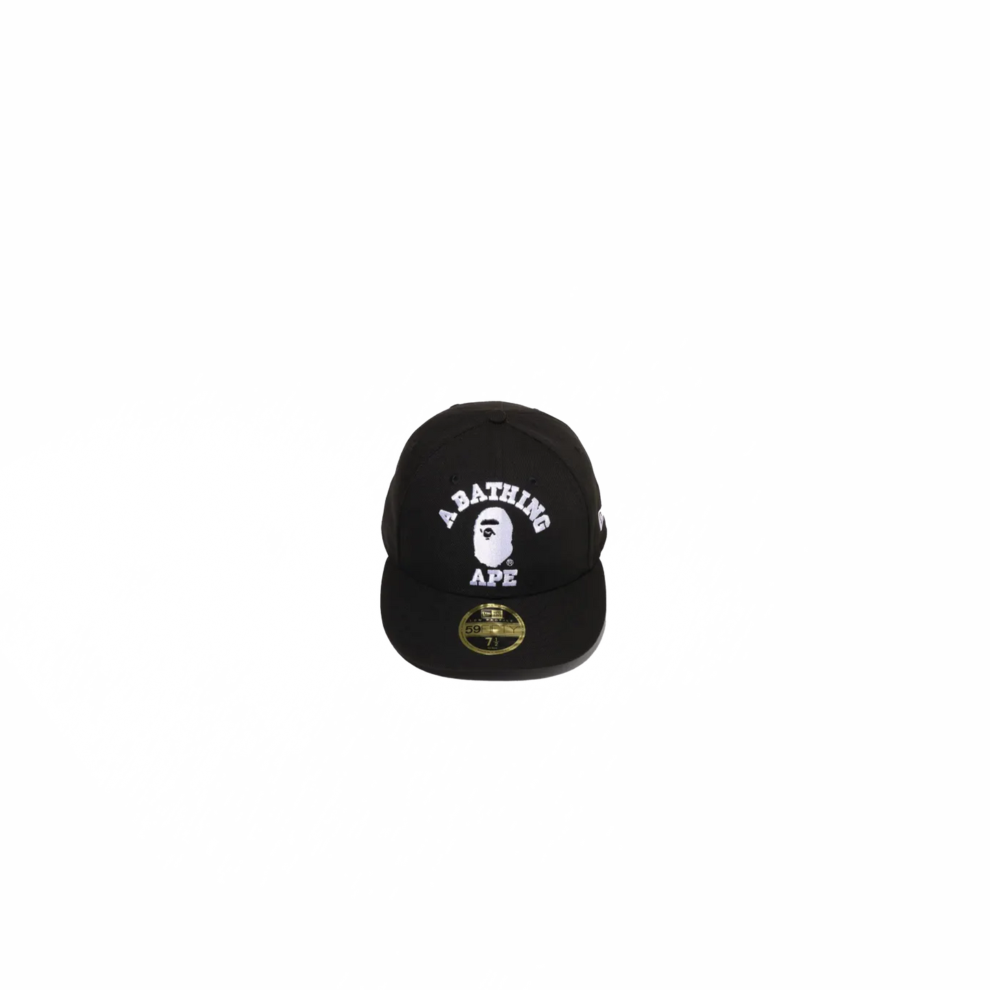 Bape College New Era 59Fifty Low Profile Cap Black