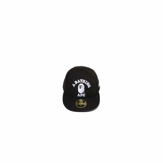 Bape College New Era 59Fifty Low Profile Cap Black