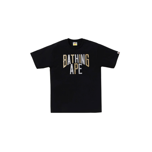 BAPE Glitter NYC Logo Tee Black